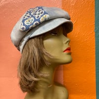 Image 8 of Acid wash Denim and Floral hat 