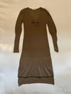 70s Sonia Rykiel Italian long knit bow dress 