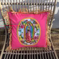 Image 4 of Pink Virgin With Leopard Back And Gold Fringe