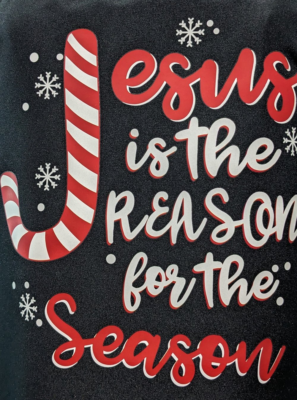 Image of Jesus is the Reason Christmas Apron (black)