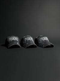 Image 5 of RISE THROUGH CHAOS VINTAGE BLACK DAD HAT