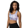 BOSSFITTED Glitter and Cheetah Print Longline Sports Bra