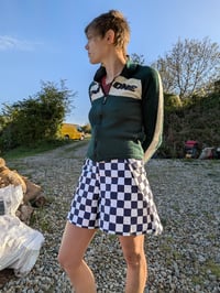 Image 4 of April wrap shorts in check cotton
