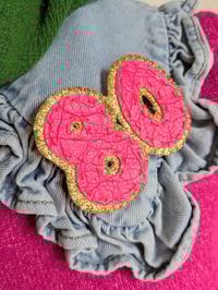 Image 2 of Neon Pink 80 Birthday Brooch 