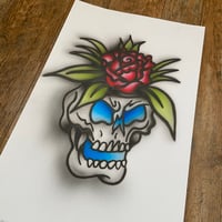 Image 2 of “Pot Head” original airbrush painting ( 1 of 1 ) 