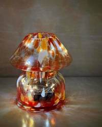 Image 3 of BLOOD ORANGE GLASS LAMP