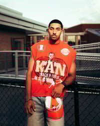 Image 2 of Finish Line Muscle Tee (Red)