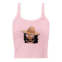 Image 7 of Logo Fedora Women’s micro-rib tank top