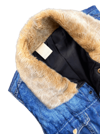 Image 3 of N. Hollywood Trompe L’oeil Denim Vest - M