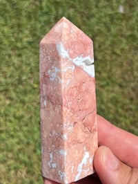 Image 3 of Pink Petal Agate Tower #2464