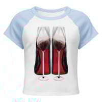 Image 4 of HIGH HEELED WINE - Women's baby tee