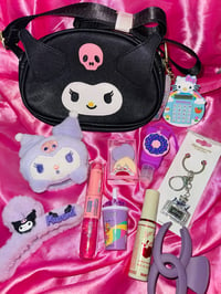 Image 4 of Kuromi cross body bag bundle w/ Kuromi mirror