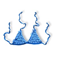 Royal Blue Sequin Crochet Bralette