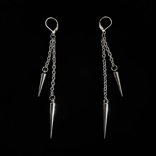 spike drop earrings 