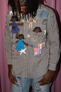 Image 3 of « LA CHEMISE DE PAPA » SHIRT CHECKED BLUE BROWN 🧸