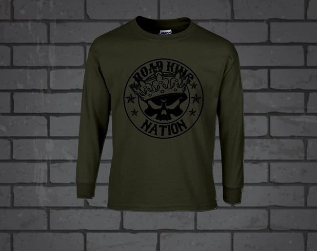 Road King Nation OG Military Green Long Sleeve