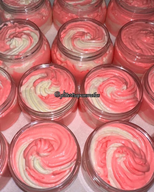 Image of Strawberry Coconut🍓🥥 Shimmery✨ Organic Whipped Body Butter🧈