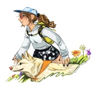 Image 1 of Just a Girl and Her Dog Sticker