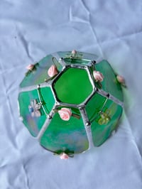 Image 3 of Iridescent green tea light lamp 