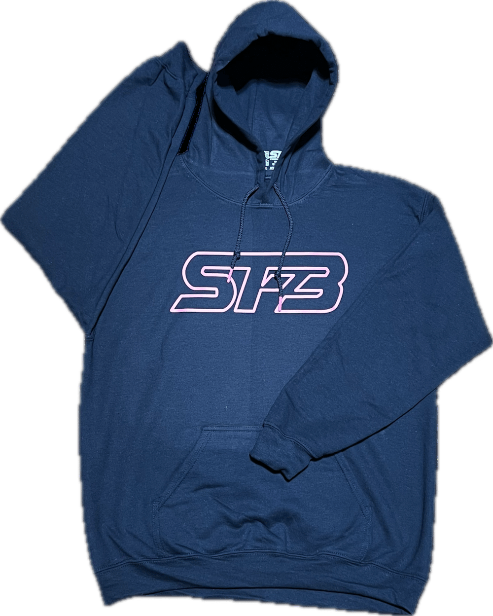 Pink On Navy JIK Hoodie/Crewneck