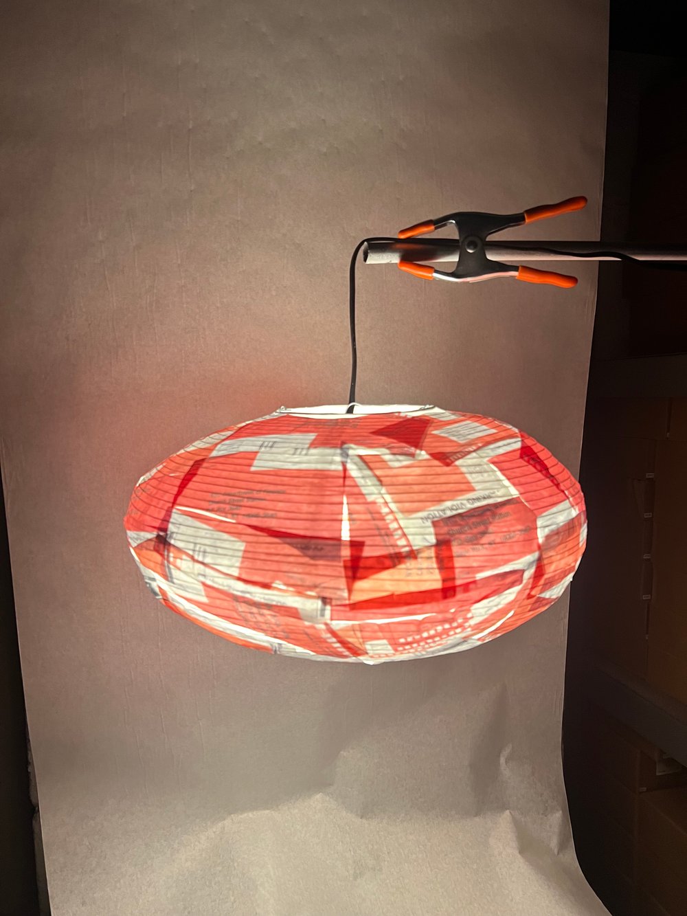 Image of Parking Ticket Paper Lamp