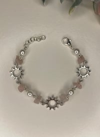 Image 1 of Rose Quartz Sun Bracelet