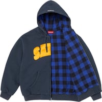 Image 2 of S4LEM Supreme Hooded Sweatshirt Navy
