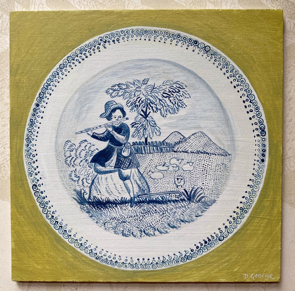 Image of Miniature plate painting (B)