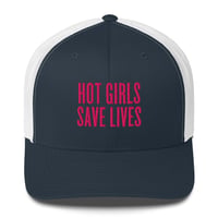 Image 8 of HOT GIRLS SAVE LIVES - THE TRUCKER HAT IN PINK 