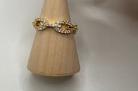 Gold  link ring 
