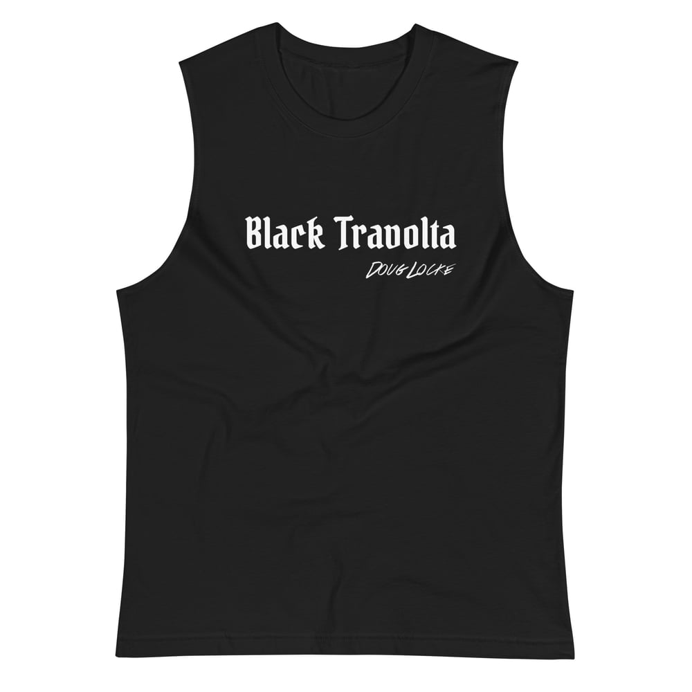 Image of “Black Travolta” Muscle Shirt