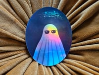 Image 1 of "Self-Portrait (do you ever feel like a ghost of yourself?)" Sticker