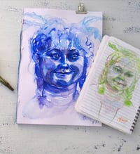 Image 3 of Original art, Rings of Power, Poppy, Gift print sketch 