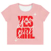 ZEN EXP - “YES GIRL” All-Over Print Crop Tee