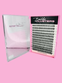 Image 1 of #3-“Hybird Baddie” Polished D-Curl Lash Clusters (D-40) | Baddie Clusters