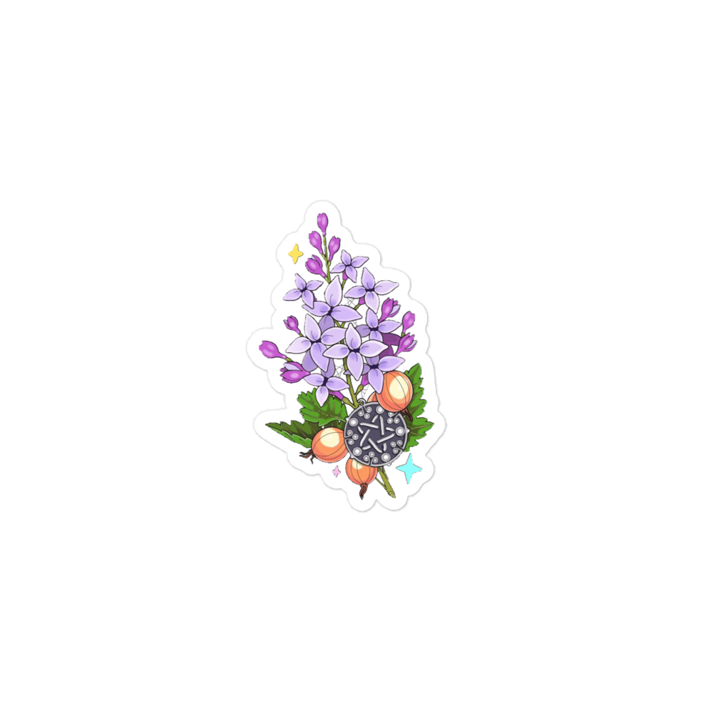 Image of Witcher Flowers Sticker