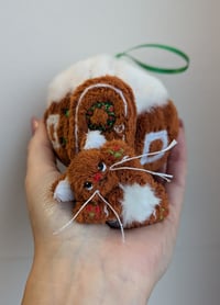 Image 1 of Gumdrop the micro mini gingerbread kitten. 