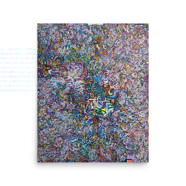 Abstract Blizzard | Poster