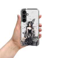 Image 1 of Dark Fairy and Flowers Goth Inspired Mystical Fantasy Clear Case for Samsung®