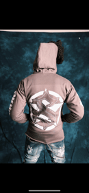 Image 1 of Gray Distressed Hoodie 