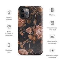 Image 4 of Dark Rose Gold Butterfly Design Goth Inspired Tough Case for iPhone®