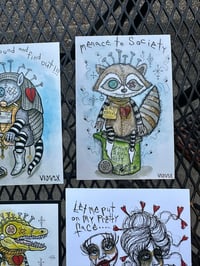 Image 3 of 5 card post card book mark set 