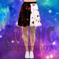 Image 1 of Black n White Bloody Skater Skirt