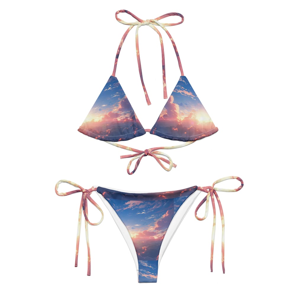 ZEN EXP - Anime All-over print recycled string bikini