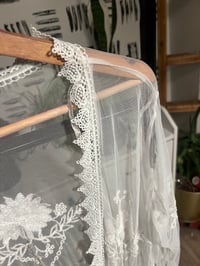 Image 2 of white sheer cover up 