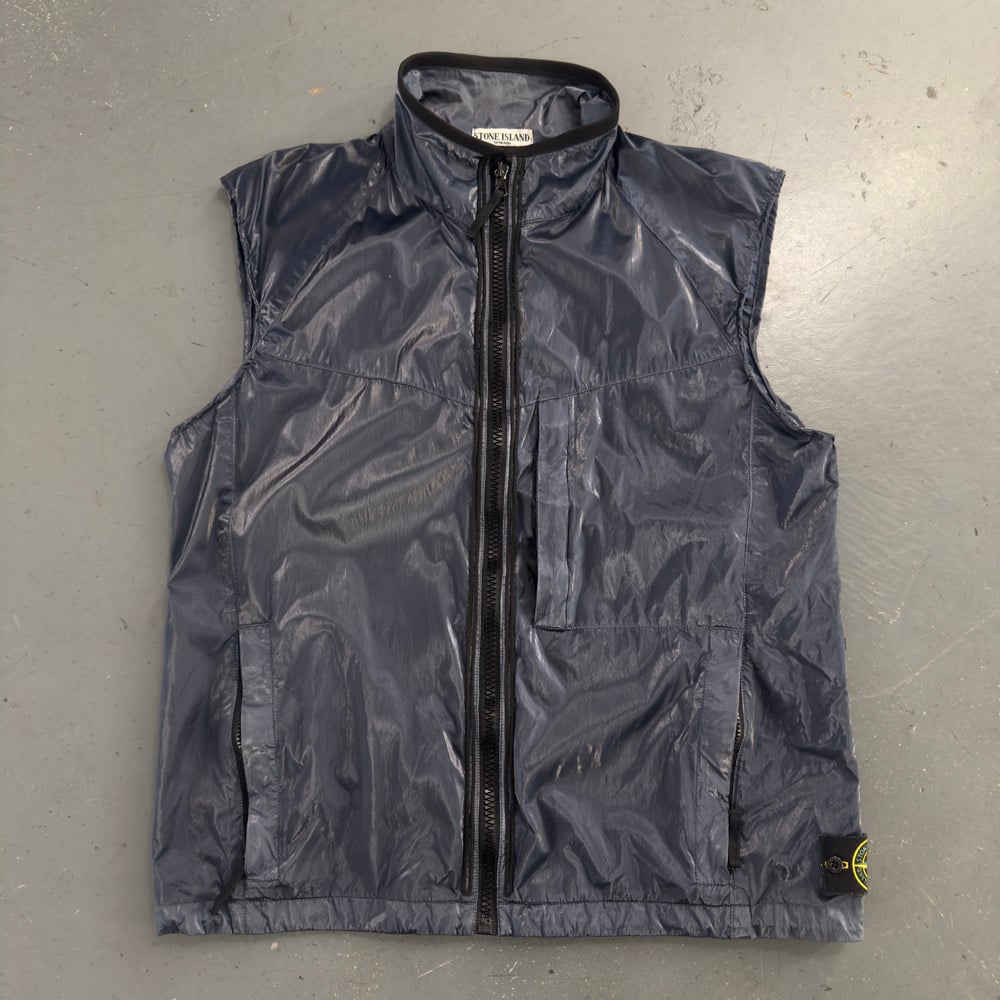 Image of SS 2009 Stone Island Prismatica Silk Vest, size XXL