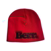 BERR LOGO BEANIE {BLACK/RED}