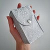 Silver brocade tarot case