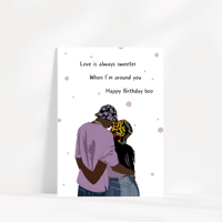 Image 1 of Sweeter With You Greeting card