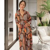 Hauwa African Print Maxi Shirt Dress
